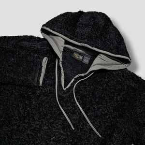 Mountain Hardwear Monkey Teddy Fleece Pullover Hoodie Womens Medium Black